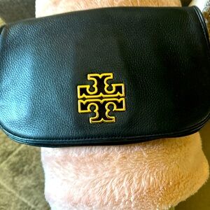 Tory Burch Black Leather Clutch